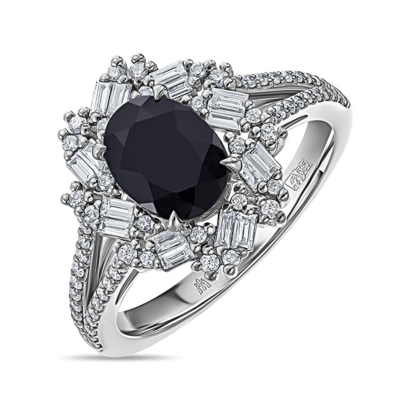 Кольцо с бриллиантами и цветными сапфирами, Empire, MIUZ Diamonds