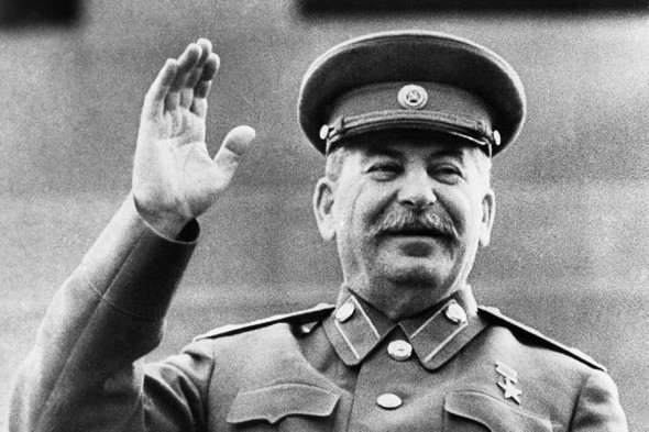 Иосиф Сталин на первомайском параде в 1946 году