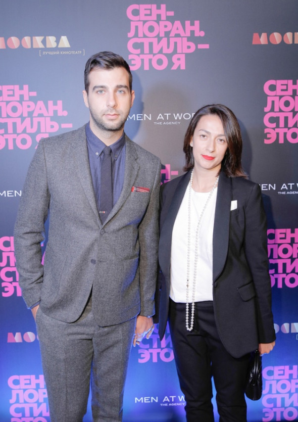 Иван Ургант, телеведущий, с супругой