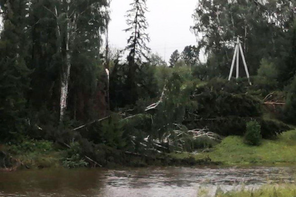 Ураган оставил без света 10 населенных пунктов Удмуртии