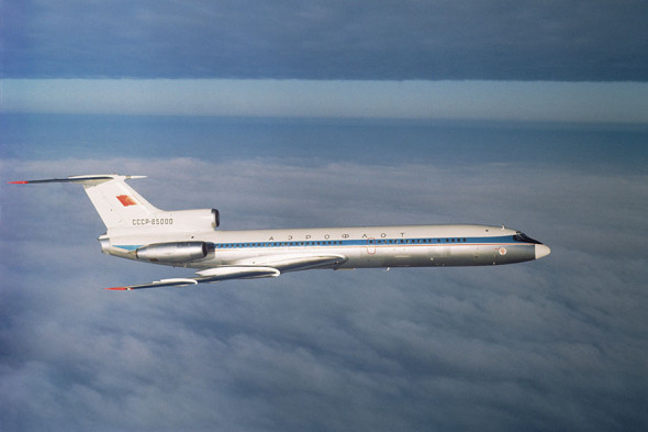 Ту-154 во время испытательного полета в 1968 году
