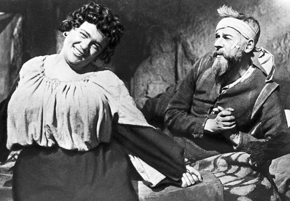 Николай Черкасов и Галина Волчек в фильме «Дон Кихот»