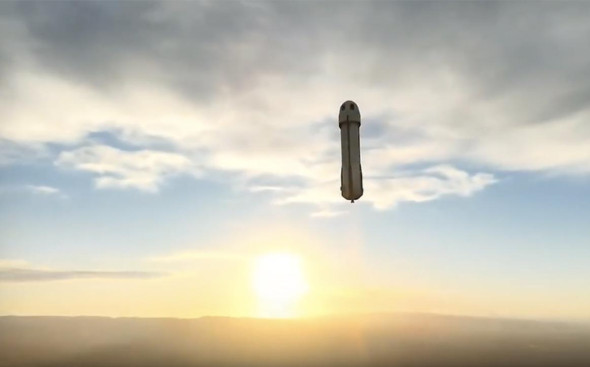 Blue Origin провела суборбитальный туристический полет. Видео