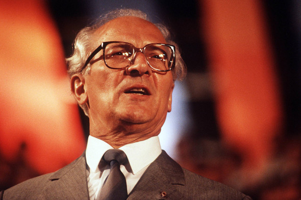 Хонеккер на фестивале Союза свободной немецкой молодежи 5 мая 1989 года