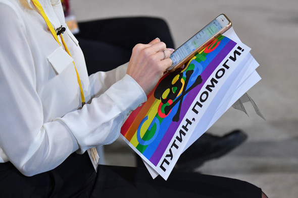 Представители федеральных и иностранных СМИ находились в Центре международной торговли в Москве