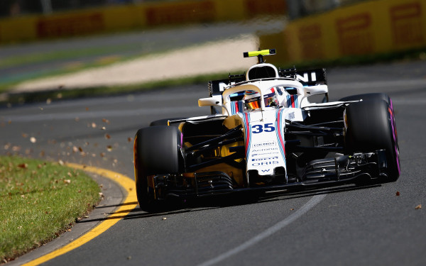 Сергей Сироткин за рулем болида Williams F1 в Австралии, март 2018 года