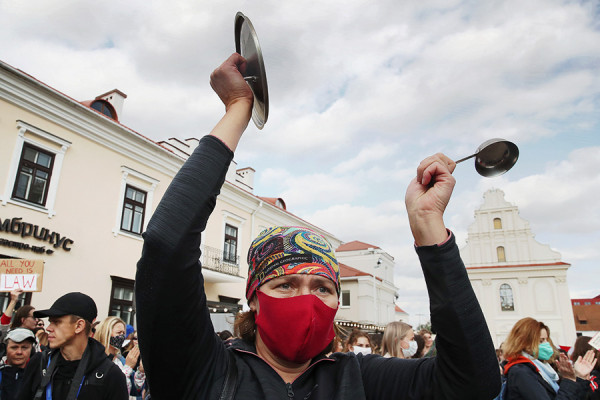Как прошел женский марш в Минске. Фоторепортаж