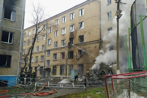 Взрыв в Челябинском стационаре для больных COVID-19. Фотогалерея.