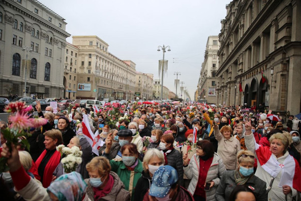 Как прошел митинг пенсионеров в Минске. Фоторепортаж