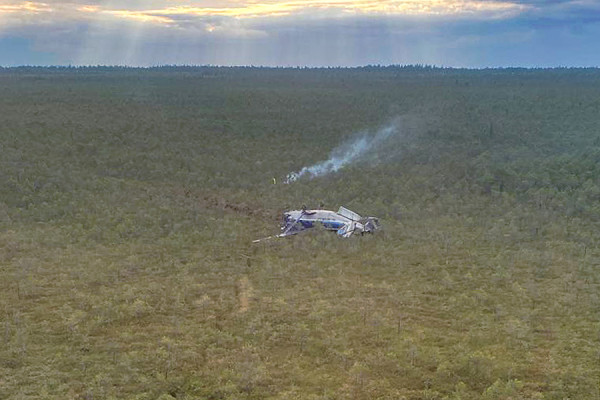Последствия аварийной посадки Ан-28 в Томской области. Фоторепортаж