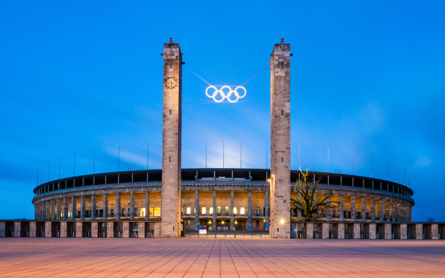 Олимпийский стадион в Берлине, построенный для проведения Игр 1936 года