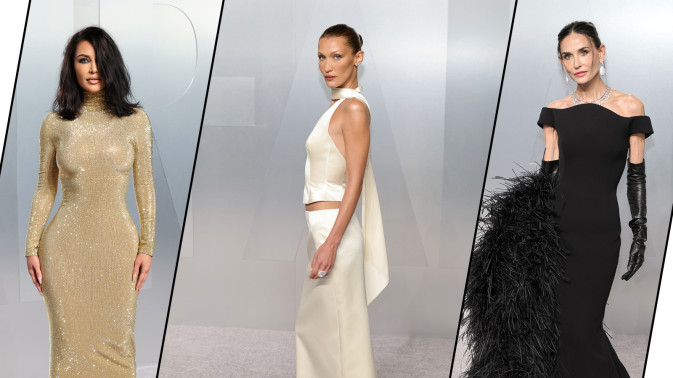 Ким Кардашьян, Белла Хадид и Деми Мур появились на вечеринке Vanity Fair