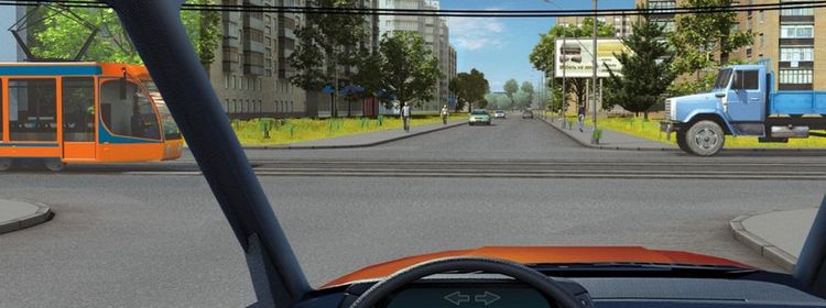 Билет № 10. Вопрос № 14. Вы намерены проехатьперекресток в прямом направлении. Кому Вы обязаны уступить дорогу?