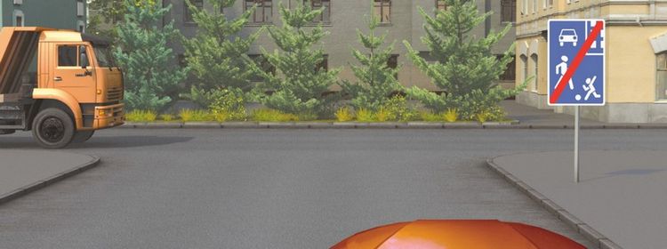 Билет № 36. Вопрос № 16. Вы обязаны уступить дорогу грузовому автомобилю: