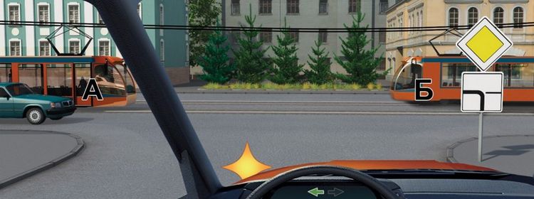 Билет № 3. Вопрос № 15. Кому Вы обязаны уступить дорогу при повороте налево?