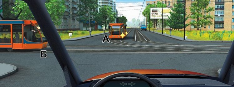 Билет № 1. Вопрос № 14. Вы намерены проехать перекресток в прямом направлении. Кому Вы должны уступить дорогу?