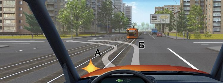 Билет № 19. Вопрос № 8. Вам можно выполнить поворот налево: