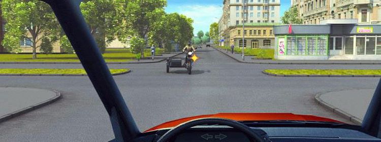 Билет № 12. Вопрос № 7. Вы намерены повернуть налево на этом перекрестке. В какой момент следует включить указатели левого поворота?