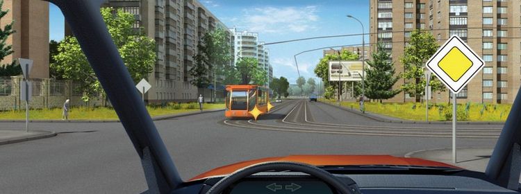 Билет № 37. Вопрос № 15. Вы намерены продолжить движение прямо. Ваши действия?