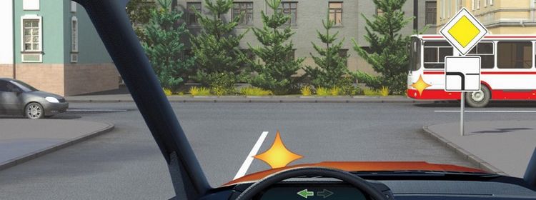 Билет № 9. Вопрос № 15. Кому Вы обязаны уступить дорогу при повороте налево?