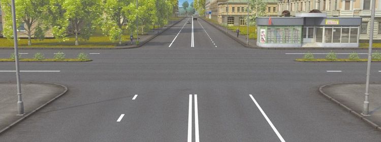 Билет № 38. Вопрос № 1. Сколько пересечений проезжих частей имеет этот перекресток?