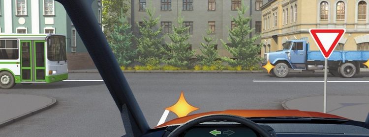 Билет № 40. Вопрос № 15. Кому Вы обязаны уступить дорогу при повороте налево?