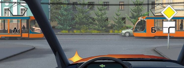 Билет № 8. Вопрос № 15. Кому Вы должны уступить дорогу при повороте налево?