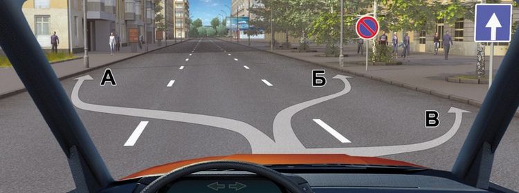 Билет № 7. Вопрос № 12. В каком из указанных мест Вам можно поставить на стоянку легковой автомобиль?