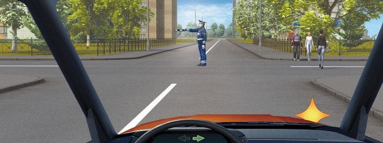 Билет № 23. Вопрос № 13. Как следует поступить в этой ситуации, если Вам необходимо повернуть направо?