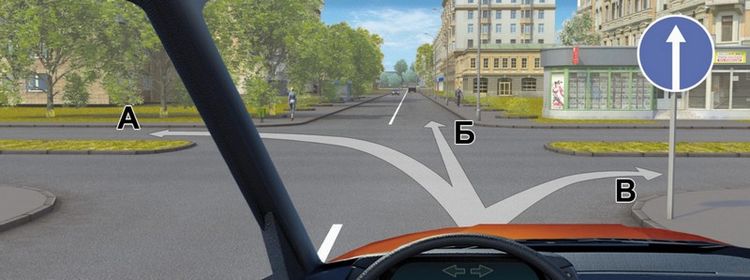 Билет № 15. Вопрос № 2. Вам можно продолжить движение на перекрестке: