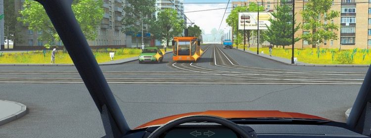 Билет № 15. Вопрос № 14. При движении в прямом направлении Вам следует: