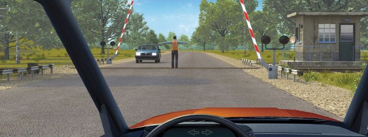 Билет № 5. Вопрос № 16. Разрешено ли Вам проехать железнодорожный переезд?