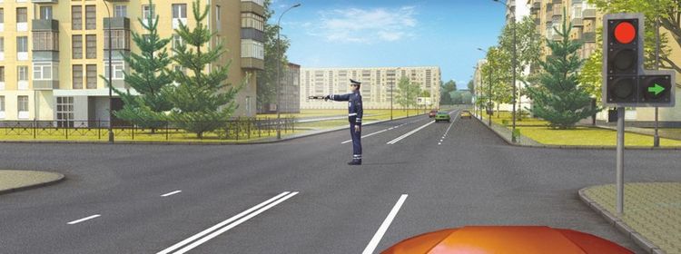 Билет № 7. Вопрос № 6. Вам разрешается движение: