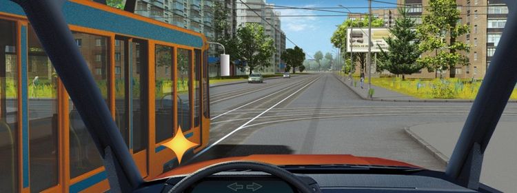 Билет № 36. Вопрос № 14. В каком случае Вы должны уступить дорогу трамваю?