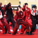 Корейская группа BTS во время шоу в финале Чемпионата мира по футболу в Нью-Джерси