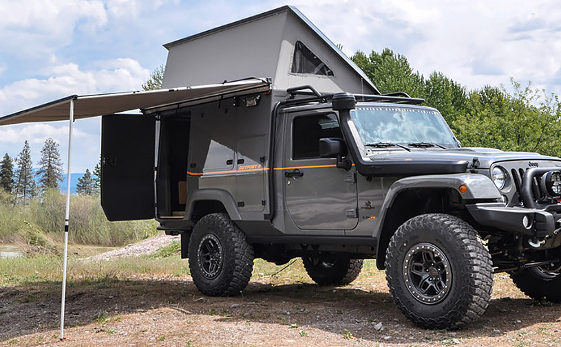 Jeep Wrangler превратили в дом на колесах повышенной проходимости