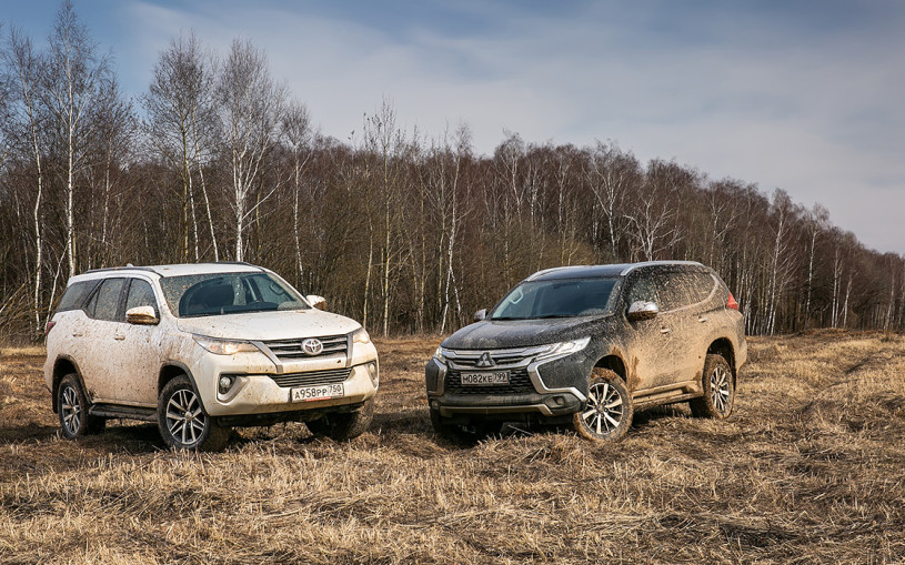 Кто заедет дальше: Toyota Fortuner против Mitsubishi Pajero Sport