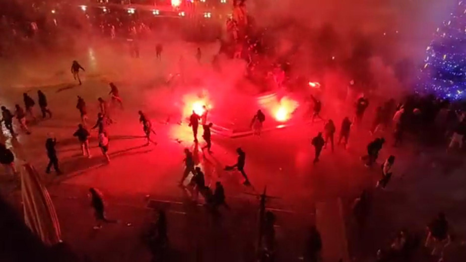 Как выглядели беспорядки во Франции после матча с Марокко. Видео