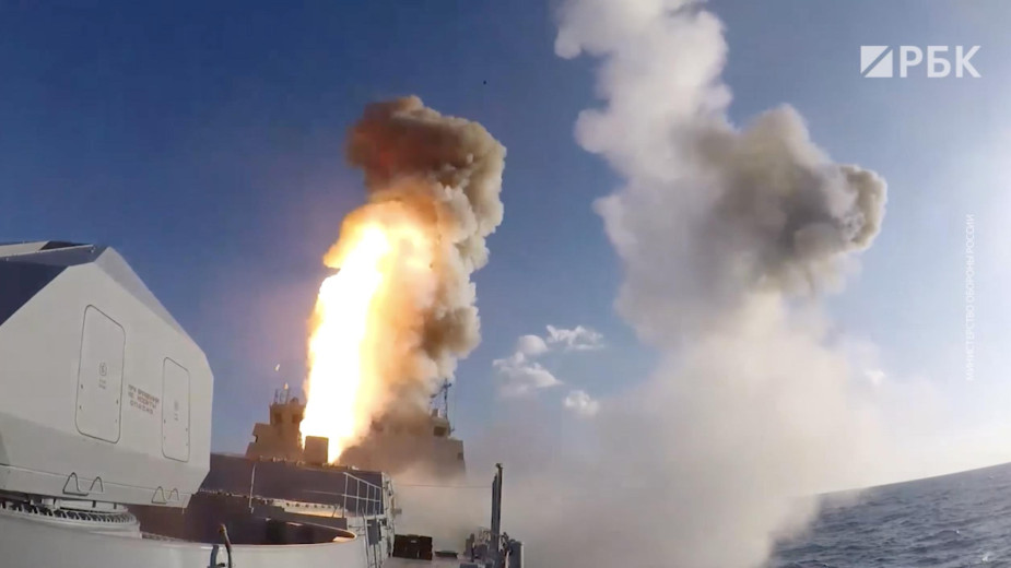 Минобороны показало пуски крылатых ракет «Калибр»