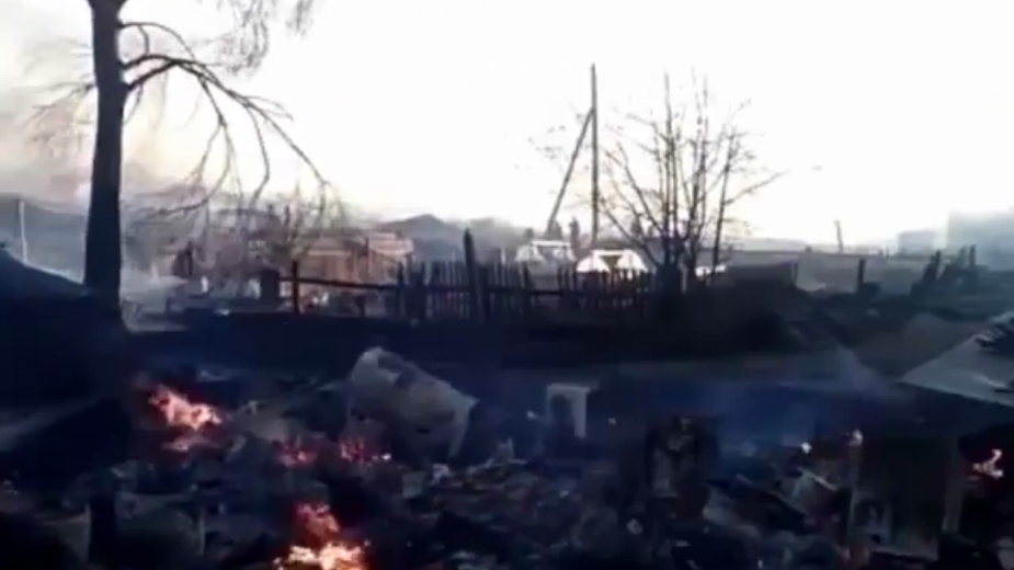В поселке Бубновка Иркутской области произошел пожар