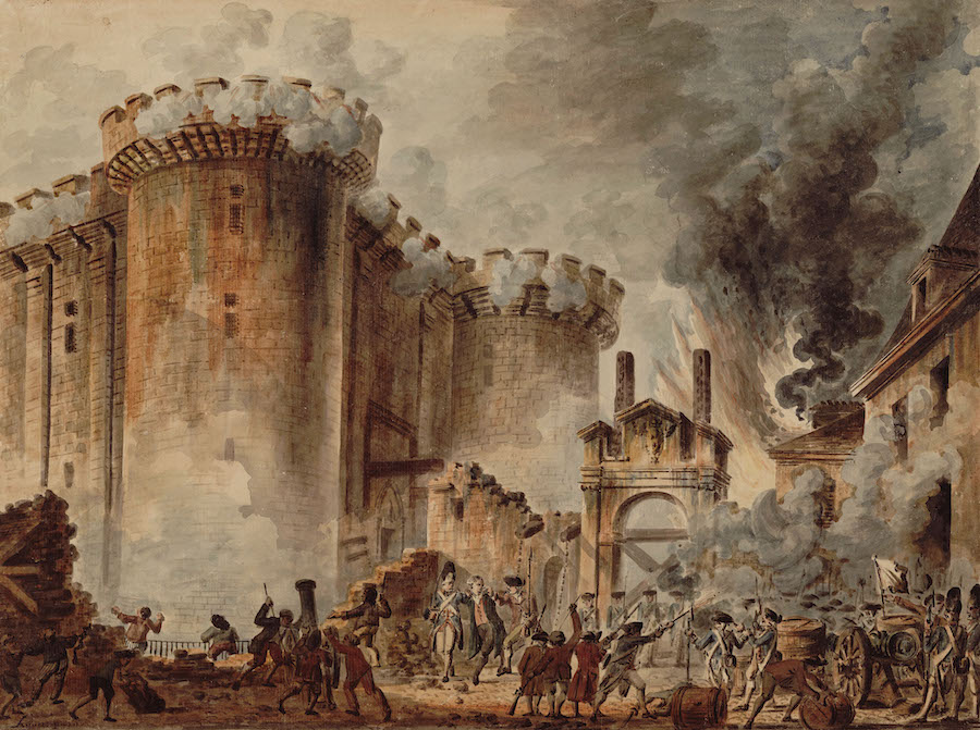Взятие Бастилии 14 июля 1789 года