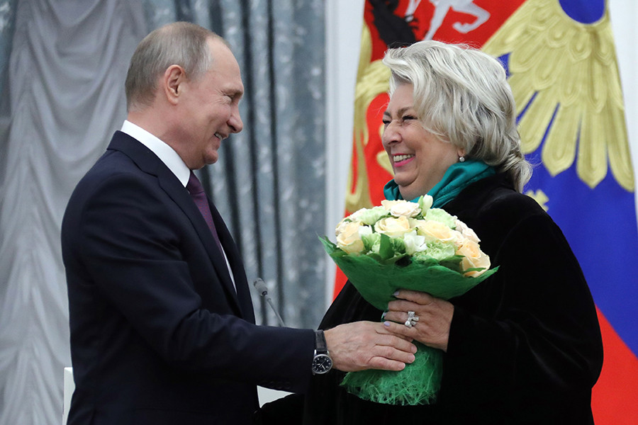 Владимир Путин и Татьяна Тарасова