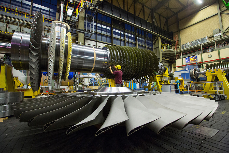 Производство газовых турбин Siemens


