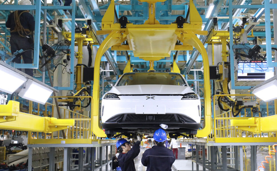 Производство автомобиля Xpeng G3 на фабрике Haima