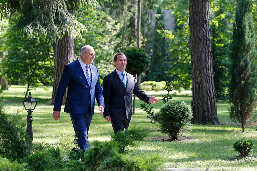 Сергей Румас и Дмитрий Медведев (слева направо)