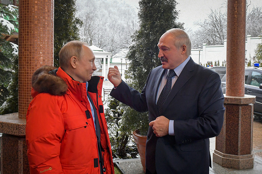Владимир Путин и  Александр Лукашенко