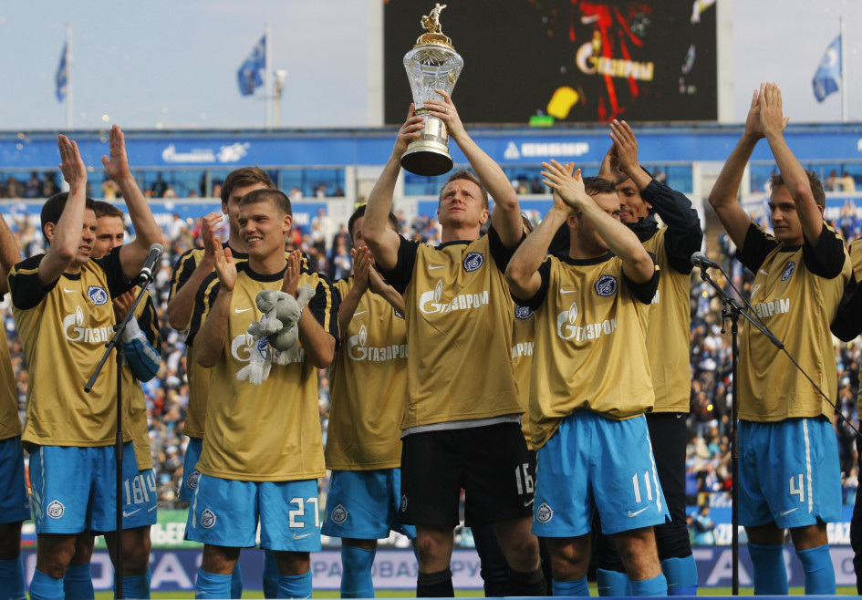 6 мая 2012. «Зенит» празднует чемпионство