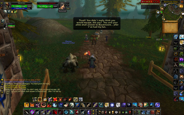 Людей без опыта в MMORPG-играх такой интерфейс, скорее, испугает (World of Warcraft)
