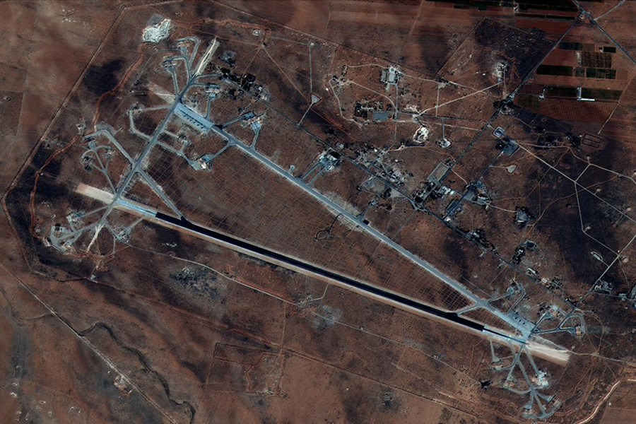 Авиабаза Шайрат в провинции Хомс. 7 октября 2016 года