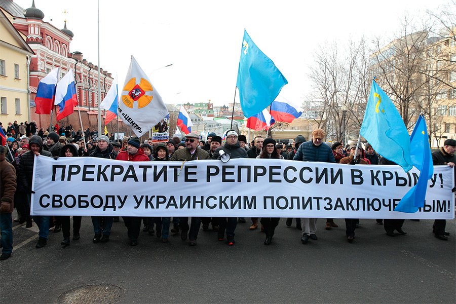 На марше памяти Бориса Немцова